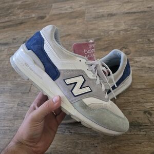 New Balance Gray and Navy Sneakers